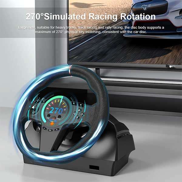 TOP Wolf Racing Game Wheel for PS4/XB1/XBS/NS/PC