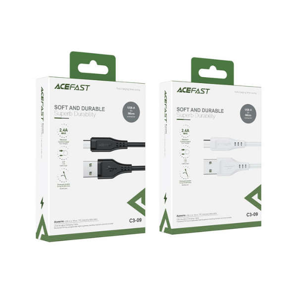 ACEFAST Charging Data Cable C3-09 USB-A to Micro-USB Black