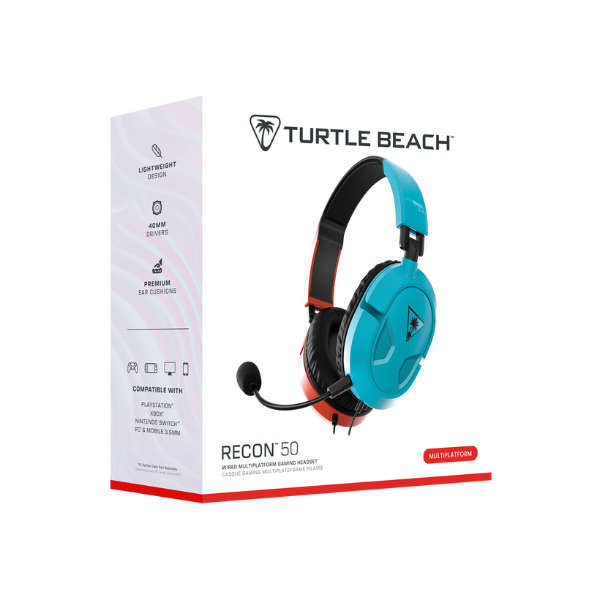 Turtle Beach Recon 50 Headset  Red/Blue