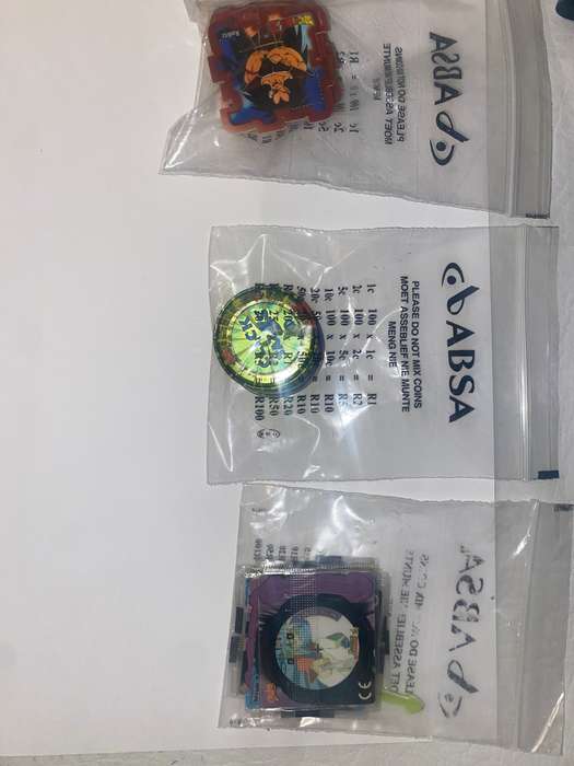 Dragon Ball Z (DBZ) Tazos Mixed Lot Several Sealed Click/Cube/Spinner grouped by type - Cards