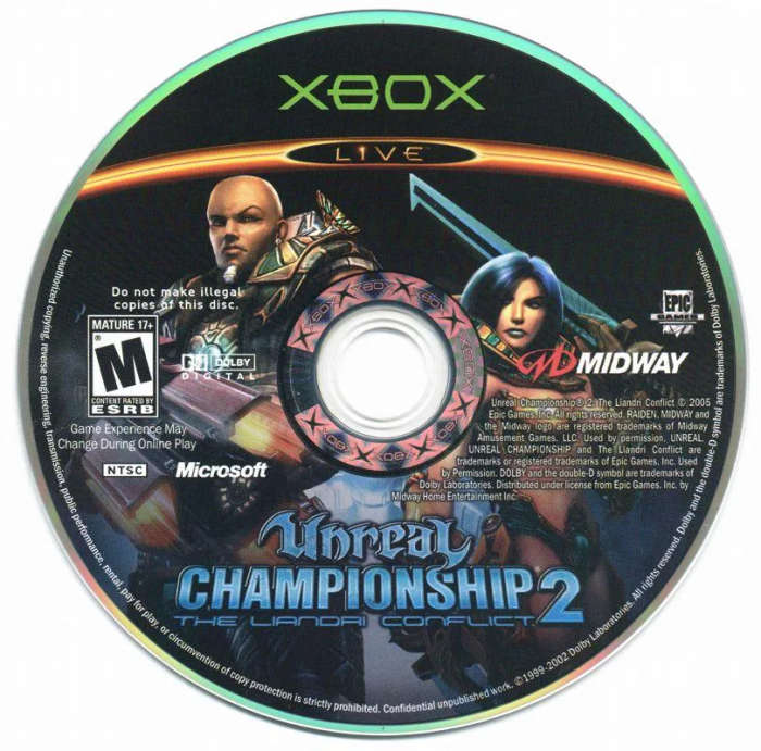 Unreal Championship 2 The Liandri Conflict (Disc Only) - Xbox OG