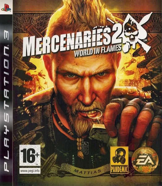 mercenaries 2 world in flames, ps3, R140, CIB