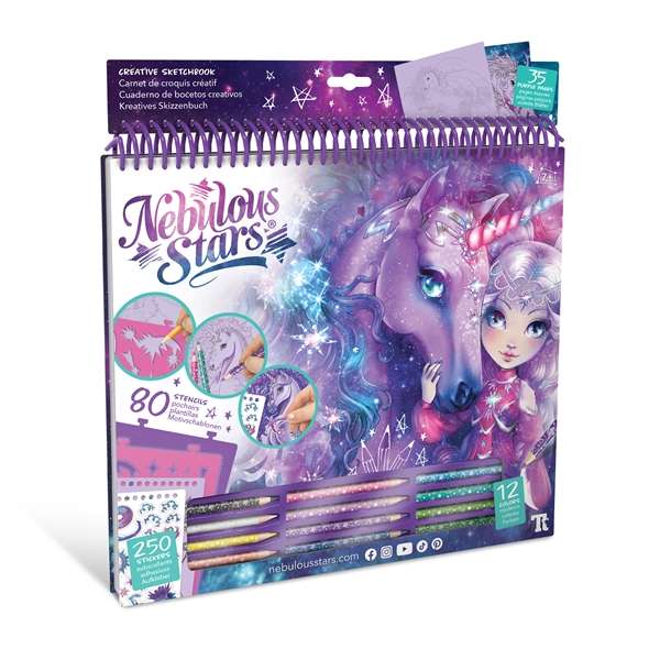 Nebulous Stars Creative Sketchbook Fantasy Horses Firiaz & Daliaz - Drawing Set