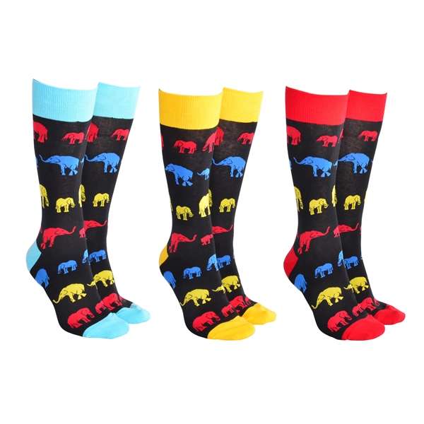 Sock Society Colour Elephant Pack of 3