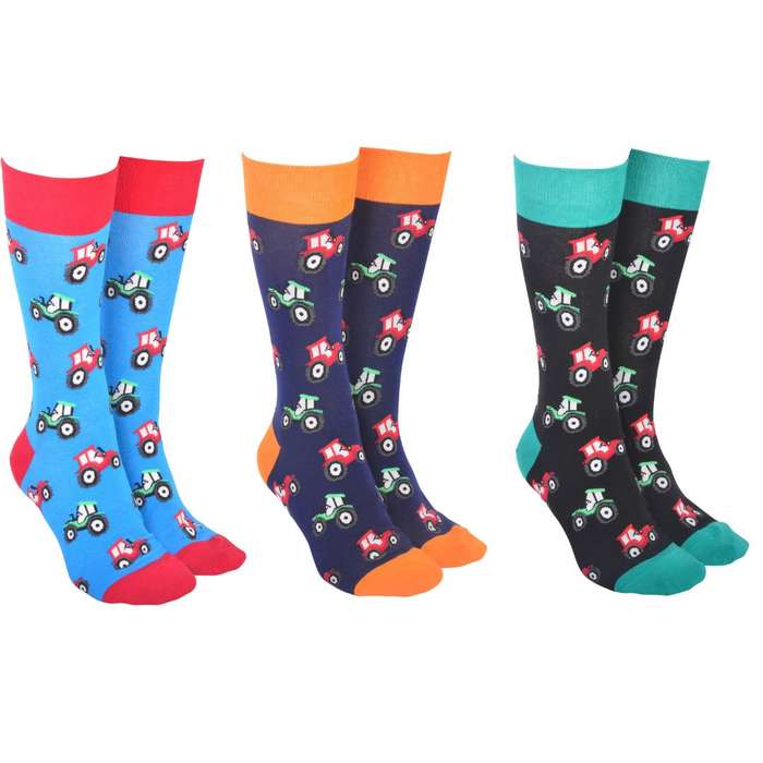Sock Society Tractors Pack of 3