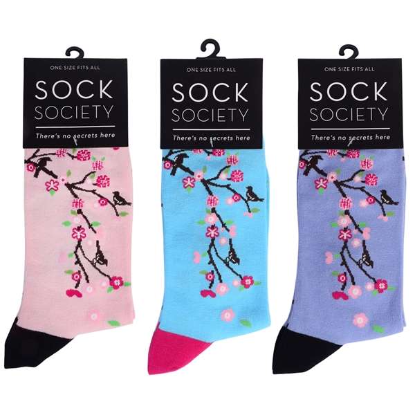 Sock Society Cherry Blossom Pack of 3