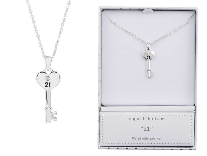 Equilibrium Key Pendant 21st Heart