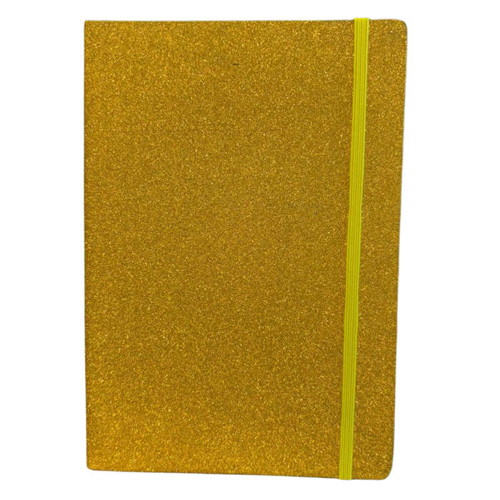 Notebook A5 Gold Glitter