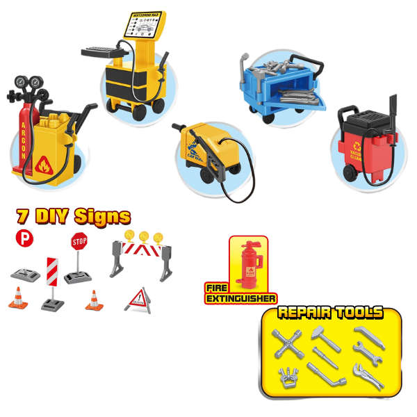 Car Wax Service Station Playset - Fire