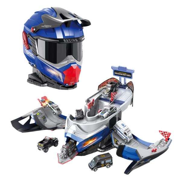 Transforming Race Track Helmet 2-in-1