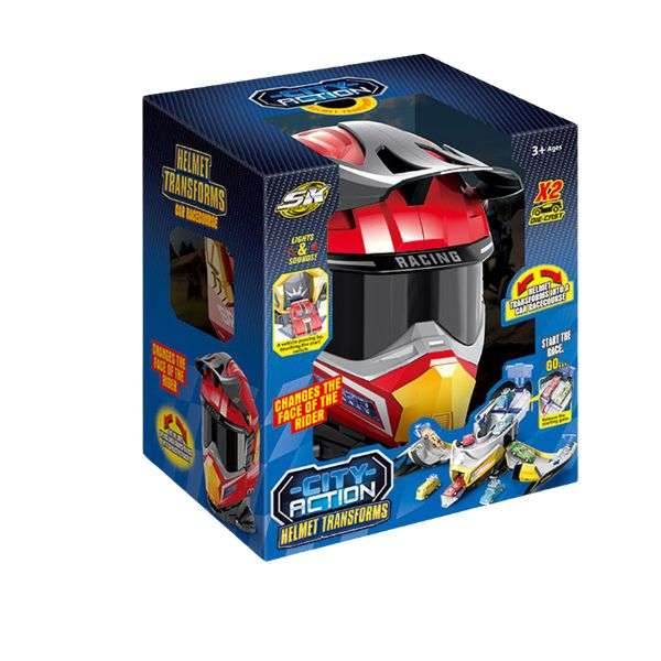 Transforming Race Track Helmet 2-in-1