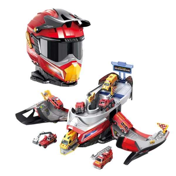 Transforming Race Track Helmet 2-in-1