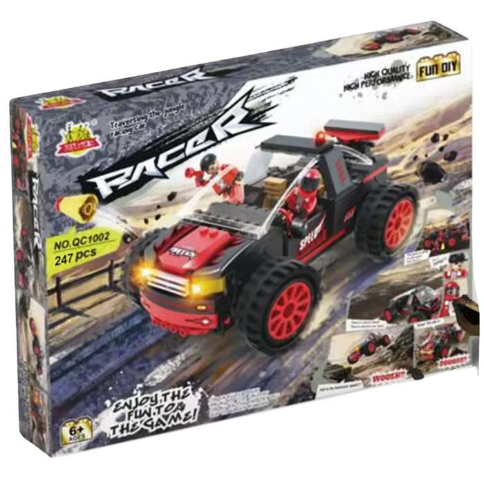 Sports Racing Building Blocks 247pc Black/Red