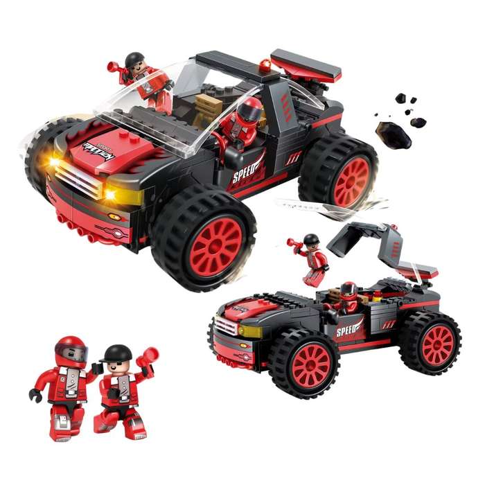 Sports Racing Building Blocks 247pc Black/Red