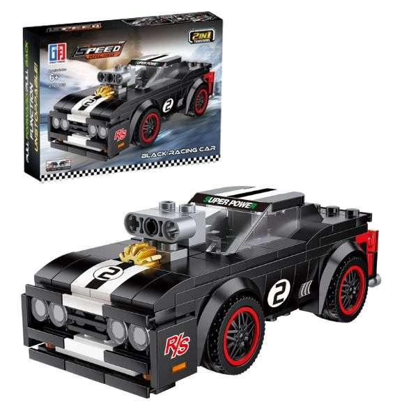 Speed Racing Car Building Blocks - Black 212 Pcs