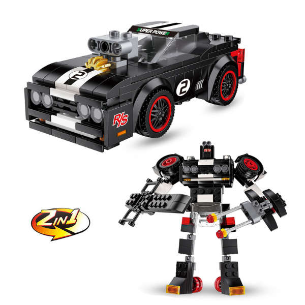 Speed Racing Car Building Blocks - Black 212 Pcs