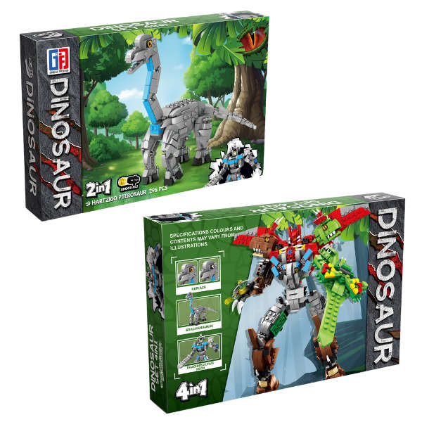 Dinosaur Building Blocks Brachiosaurus 260pcs 2-in-1