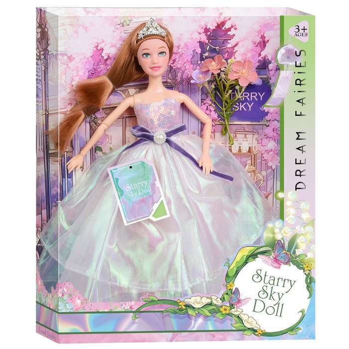 Starry Sky "Dream Fairies" Princess Doll - Deluxe 32cm Doll with Iridescent Ball Gown & Sparkling...