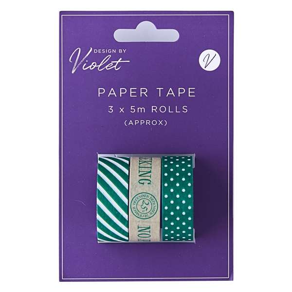 Paper Tape 3pk Green