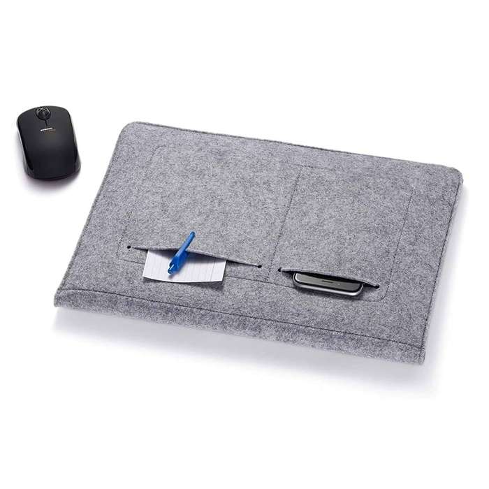 Killer Deals MacBook suede & felt protective laptop sleeve - Light grey (15 inch)