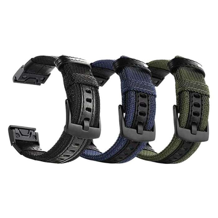 Killer Deals Quick Fit 26mm NOTA Nylon Durable Sweatproof Watch Band Strap for Garmin Fenix 5X/5X...