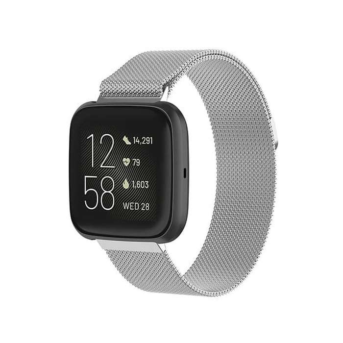 Killer Deals Stainless Steel Milanese Loop Strap for Fitbit Charge 2 M/L -Black