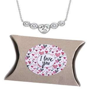 Sterling Silver Heart Love You Necklace