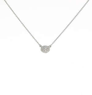 Sterling Silver Glitter Ball Necklace