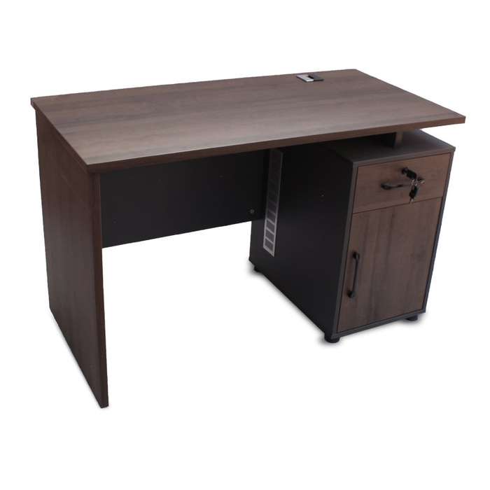 GOF Furniture-Galo Office Desk - Dark Brown