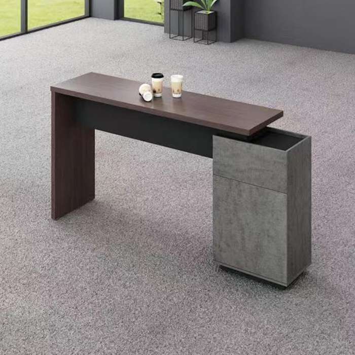GOF Furniture - Misty Office Counter - Dark Brown