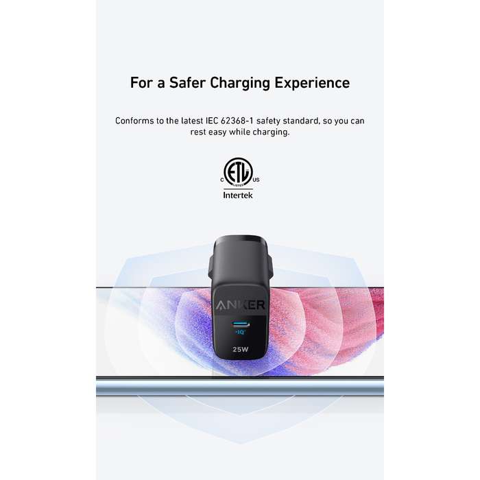 Anker 25W PD Wall Charger - Black