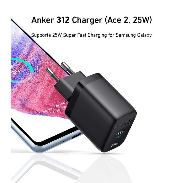 Anker 25W PD Wall Charger - Black