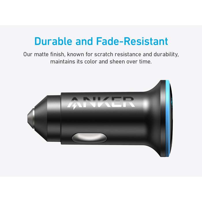 Anker 52.5W Car Charger - 2 Port Fast Charge - Black