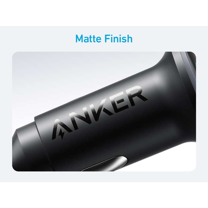 Anker 52.5W Car Charger - 2 Port Fast Charge - Black