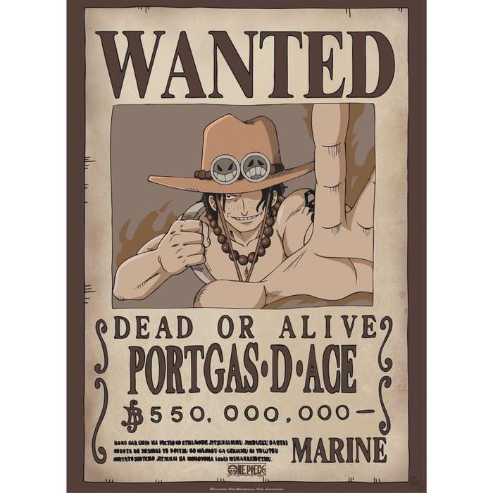 One Piece - Set 2 Chibi Posters - Wanted Luffy & Ace (52x38) - ABYstyle