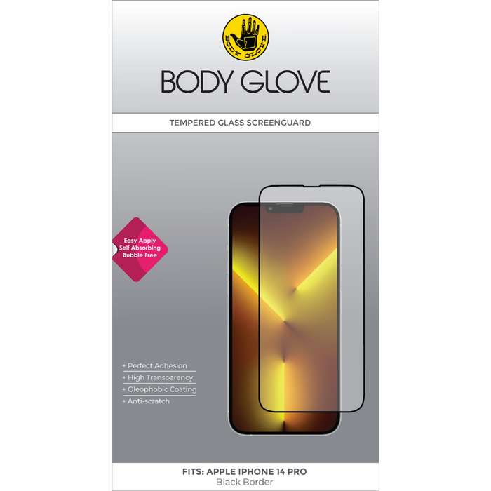 Apple iPhone 14 Pro Body Glove Screen Protector - Black Border