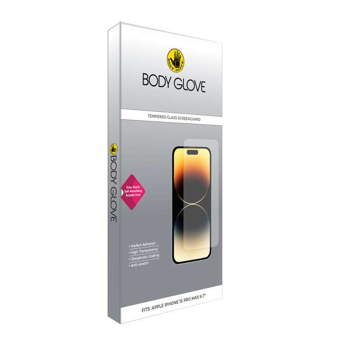 Apple iPhone 15 Pro Max Body Glove Screen Protector - Black Border