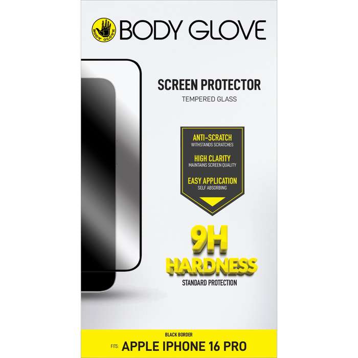 Apple iPhone 16 Pro Body Glove Screen Protector - Black Border