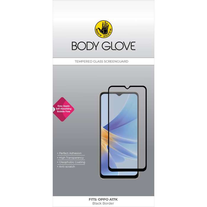 Oppo A17K Body Glove Screen Protector - Black Border
