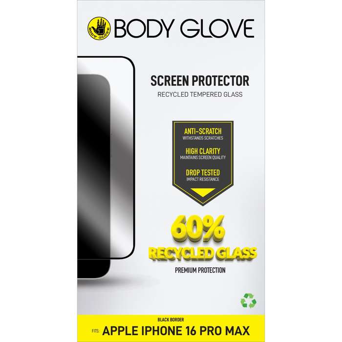Apple iPhone 16 Pro Max Body Glove Screen Protector - Black Border