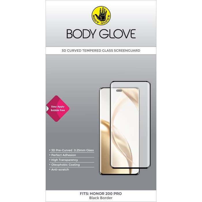 Honor 200 Pro Body Glove Screen Protector - Black Border