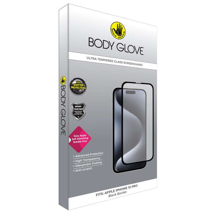 Apple iPhone 15 Pro Body Glove Ultra Tempered Glass Screen Protector