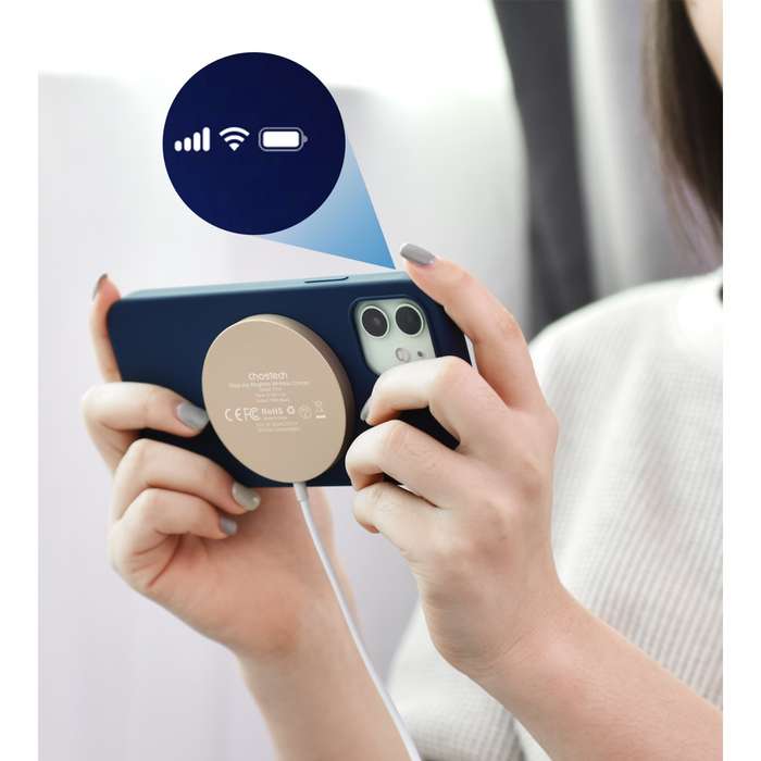 Choetech 15W Magnetic Wireless Charging Pad - Rose Gold