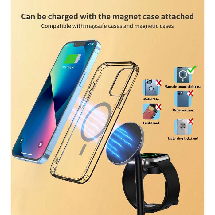 Choetech 15W Fast Wireless Magnetic Charger -  Black