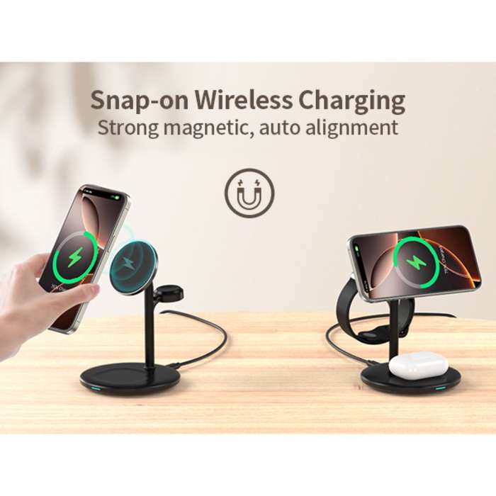 Choetech 15W Fast Wireless Magnetic Charger -  Black