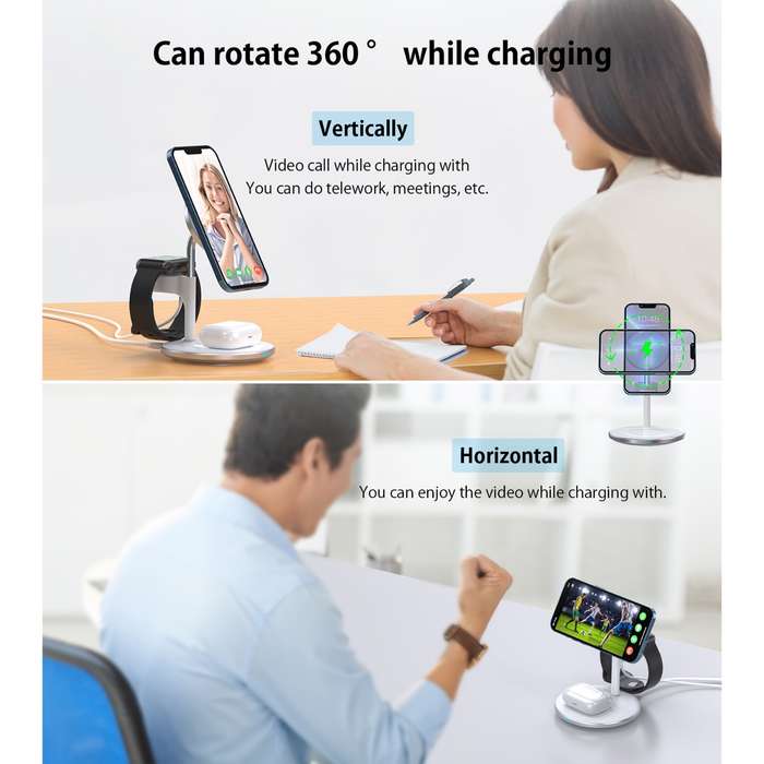 Choetech 15W Fast Wireless Charger - Charging Stand