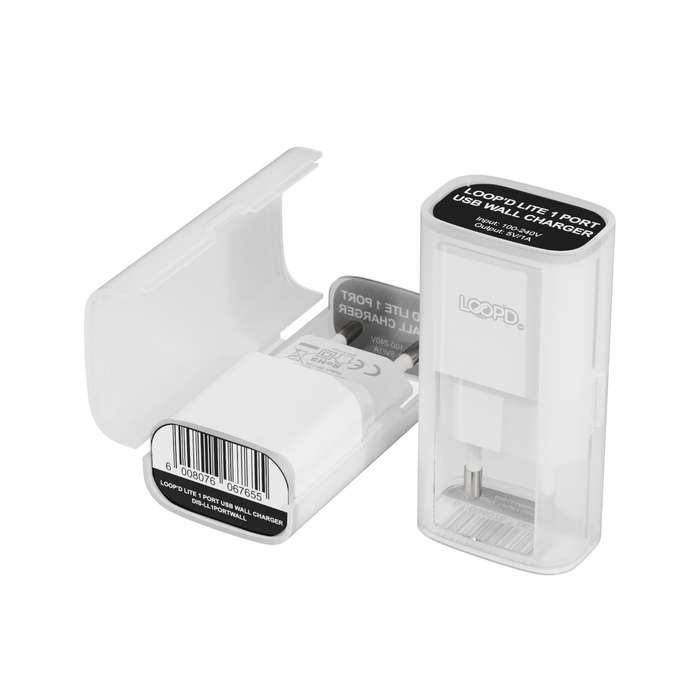 Loopd LITE 5W Wall Charger - 1 Port - White