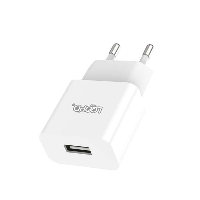 Loopd LITE 5W Wall Charger - 1 Port - White
