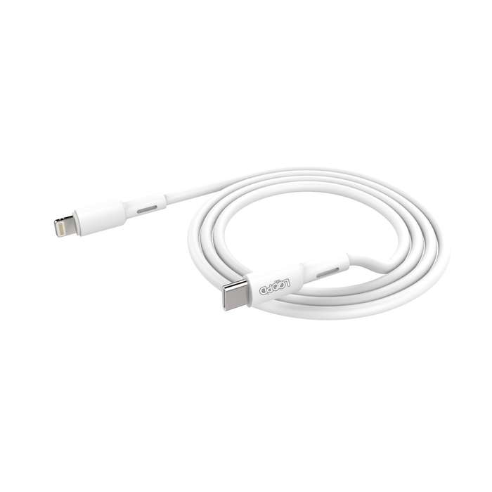 Loopd Lite 27W Type C To Lightning Cable - 1m White