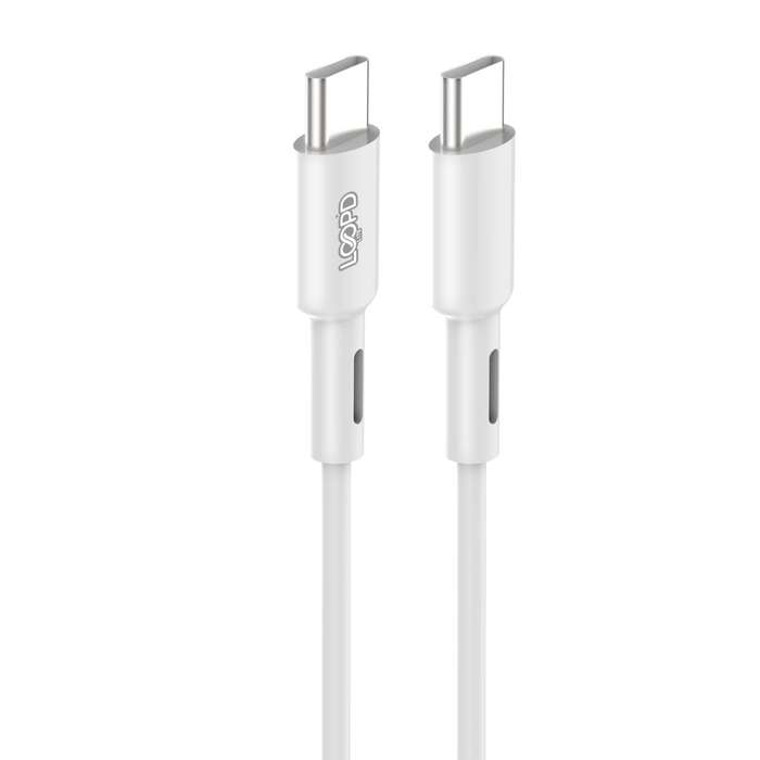 Loopd Lite 60W USB C To USB C Cable - 1m White